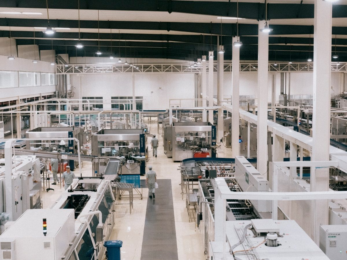 Inside a modern Chinese factory floor